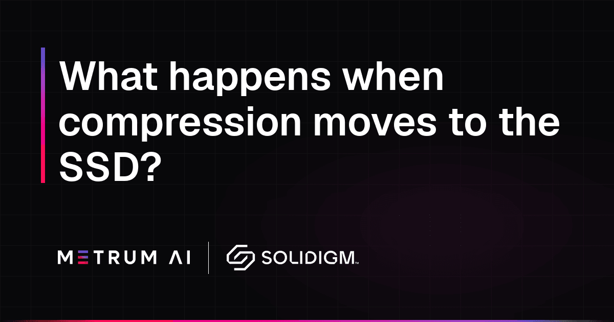 What happens when compression moves to the SSD?